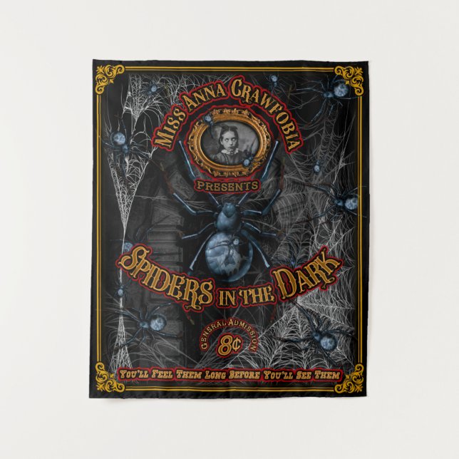 Anna Crawfobia's Spiders in the Dark Sideshow Tapestry (Front)