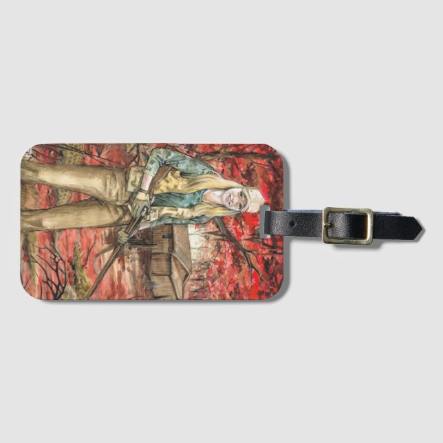 Anna Dillon: A Lovecraftian Luggage Tag (Front Horizontal)