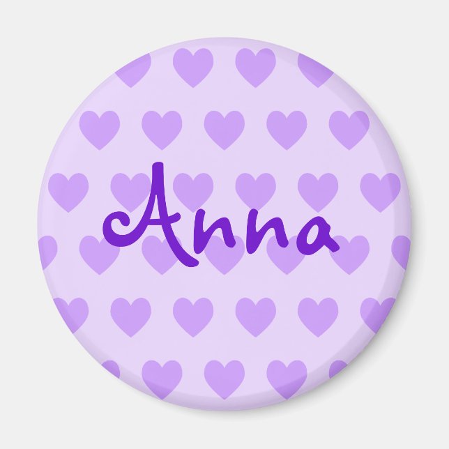 Anna in Purple Magnet (Front)