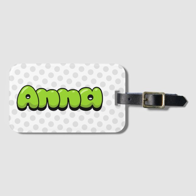 Anna Luggage Tag (Front Horizontal)