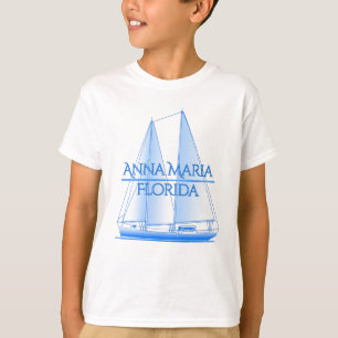 Anna Maria Coastal Nautical Sailing Sailor T-Shirt