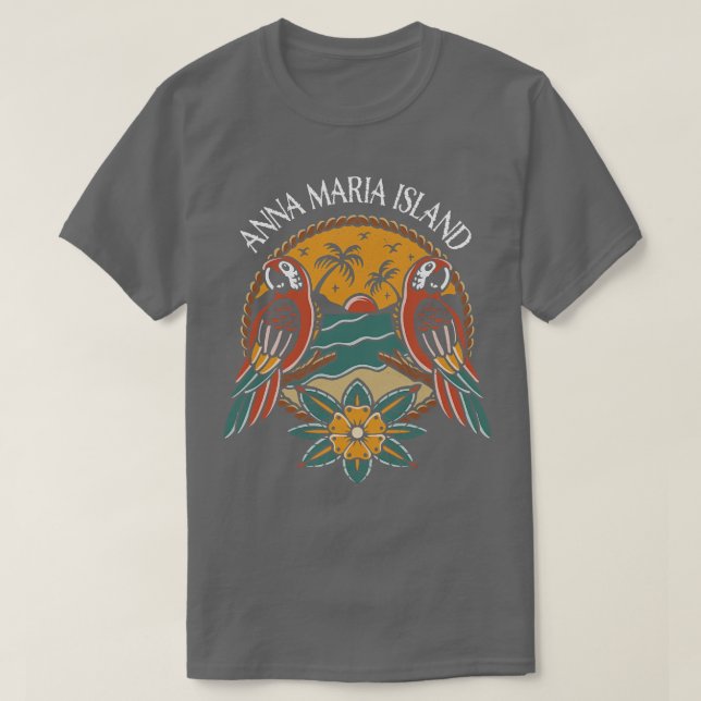 Anna Maria Island Florida Beaches Tropical T-Shirt (Design Front)