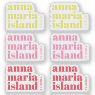 Anna Maria Island Florida modern pink yellow