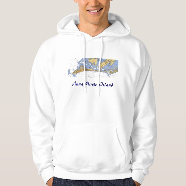 Anna Maria Island Florida Nautical Chart shirt (Front)