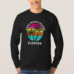 Anna Maria Island Florida Sunset Palm Trees Family T-Shirt