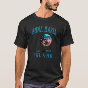 Anna Maria Island Florida Vintage Beach Palm Trees T-Shirt