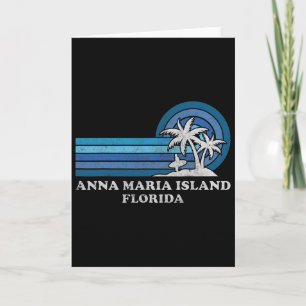 Anna Maria Island Florida Vintage Family Summer Va Card