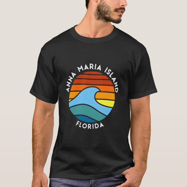 Anna Maria Island Florida Wave T-Shirt (Front)