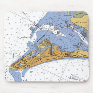 Anna Maria Island Nautical Chart Mouse pad