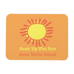 Anna Maria Island Soak Up the Sun Flexible Magnet
