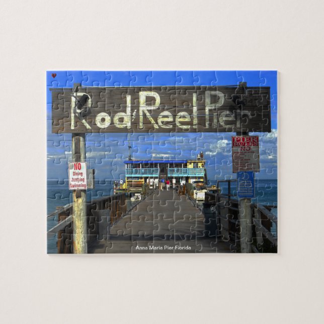 Anna Maria Pier Florida Jigsaw Puzzle (Horizontal)