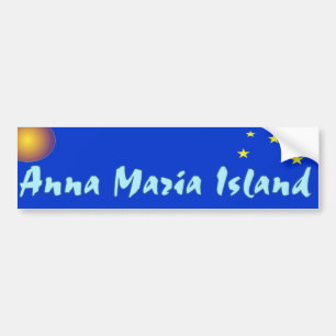 Anna Maria Stars and Sun Bumper Sticker