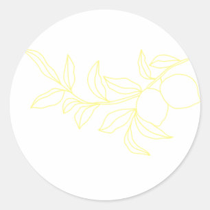 ANNA Modern Italian Lemon Wedding Envelope Seals
