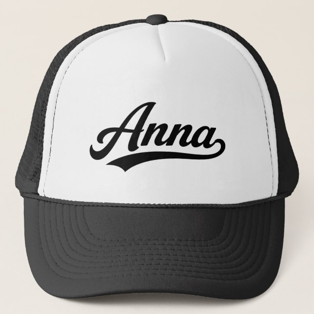 Anna name first last family gifts trucker hat (Front)