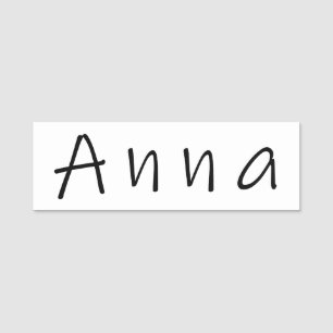 Anna name tag