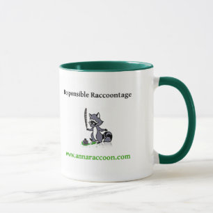 Anna Racoon Responsible Raccoontage mug