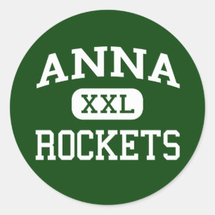 Anna - Rockets - Anna High School - Anna Ohio Classic Round Sticker