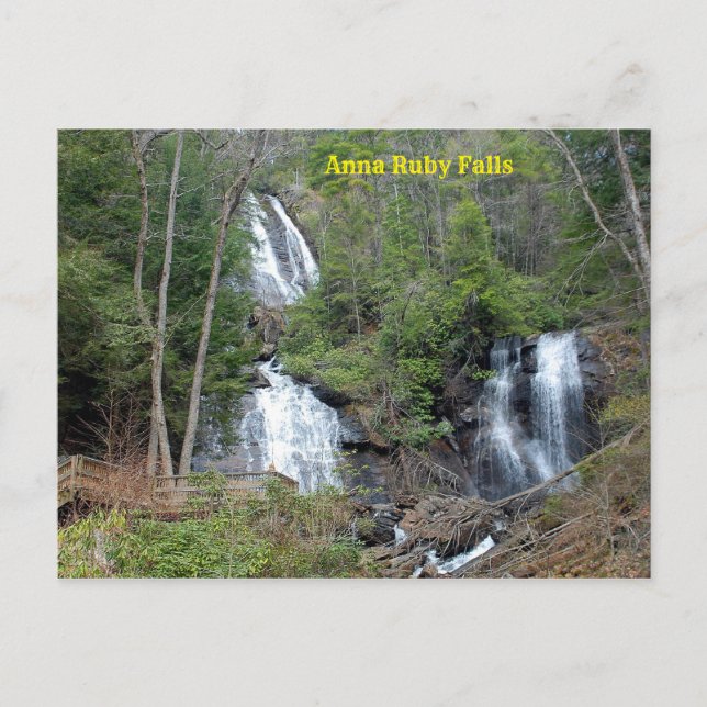 Anna Ruby Falls Postcard (Front)