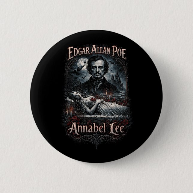 Annabel Lee 6 Cm Round Badge (Front)