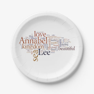 Annabel Lee Paper Plate