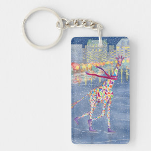 Annabelle on Ice & on Pow Keychain
