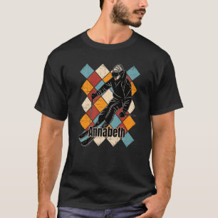Annabeth Skiing Slopes Vintage Skier Name Premium T-Shirt