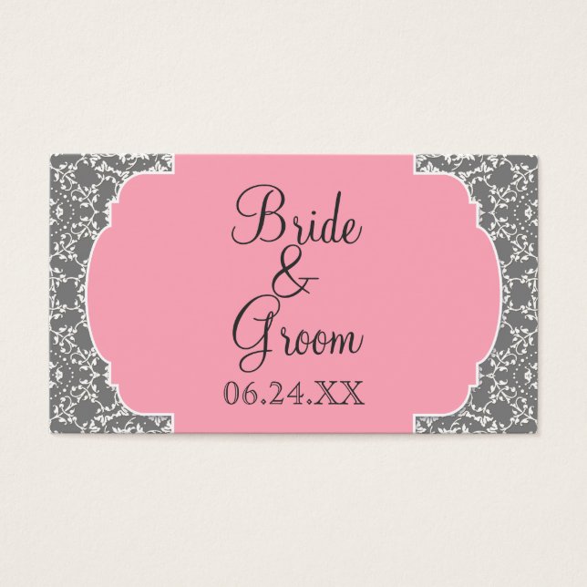 AnnaLiese Damask - Favour Gift Tags Cards (Front)