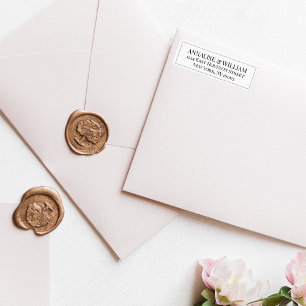 Annalise Elegant Modern Wedding Return Address