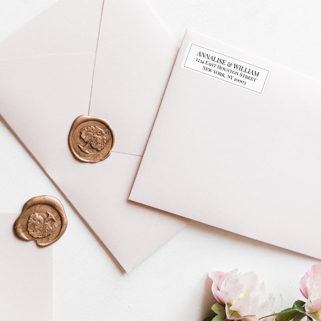 Annalise Elegant Modern Wedding Return Address (Creator Uploaded)