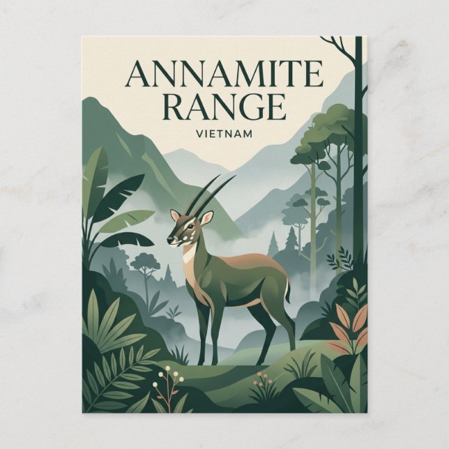 Annamite Range Vietnam Postcard (Front)
