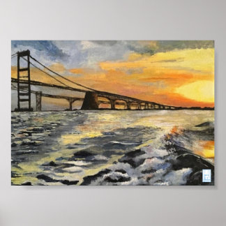 Annapolis Maryland Chesapeake Bay Bridge Poster