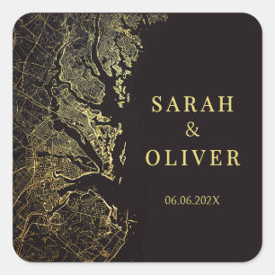 Annapolis Maryland Chesapeake Bay Wedding Square Sticker