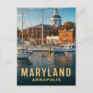Annapolis Maryland Chesapeake Heritage Postcard