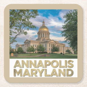 Annapolis Maryland Coaster Set