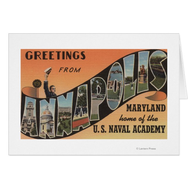 Annapolis, Maryland - Large Letter Scenes (Front Horizontal)