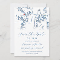 Annapolis Maryland Map Navy Blue Photo