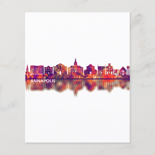 Annapolis Maryland Skyline Flyer (Front)