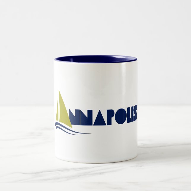 Annapolis, Maryland Two-Tone Coffee Mug (Center)