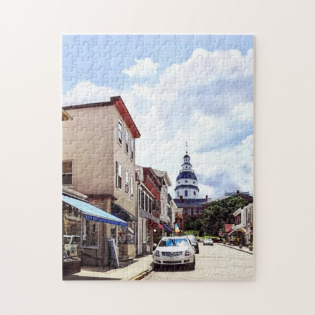 Annapolis MD Shops On Maryland Avenue Jigsaw Puzzle (Vertical)