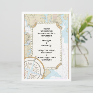 Annapolis MD wedding invitation