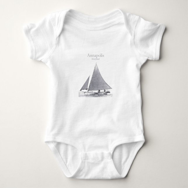 Annapolis Skipjack Baby Bodysuit (Front)