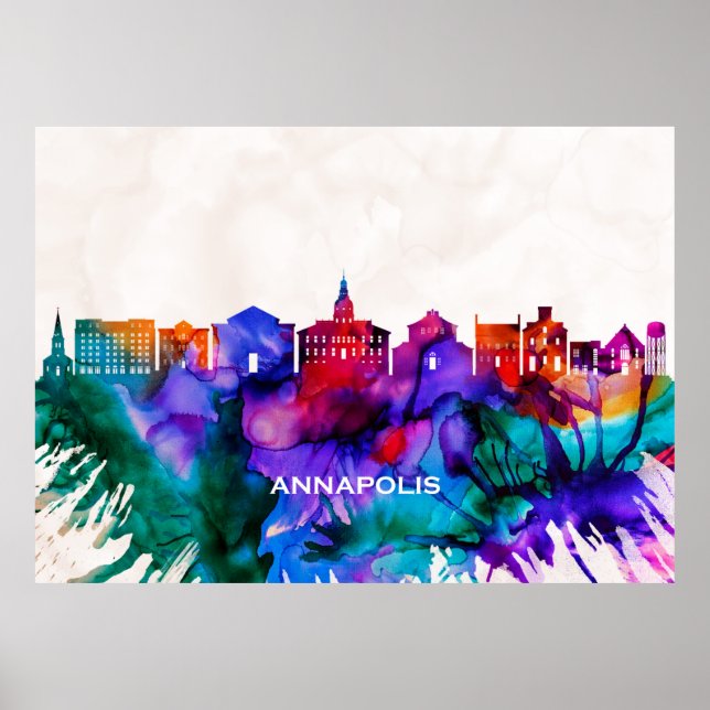Annapolis Skyline Poster (Front)