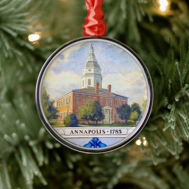 Annapolis State House Metal Tree Decoration (Tree)