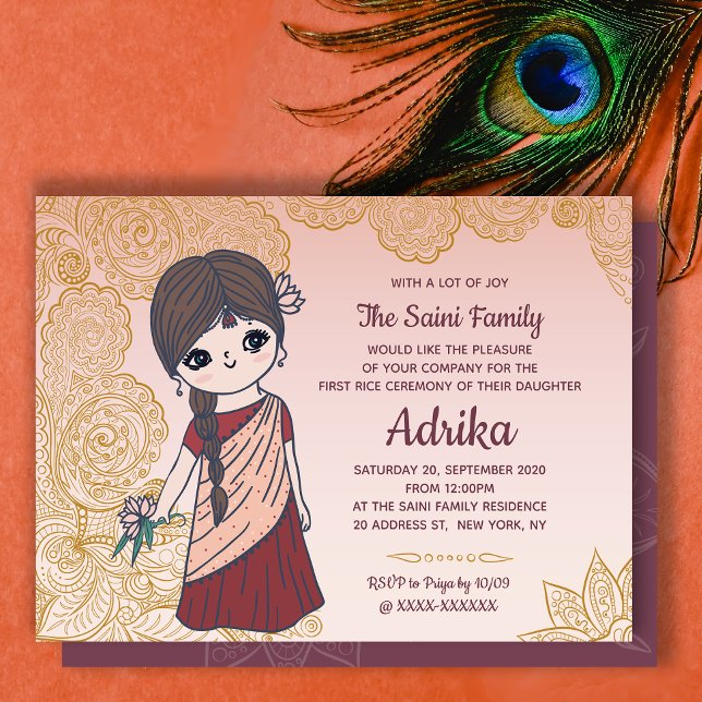 Annaprashan First Rice Ceremony Invitation (Creator Uploaded)
