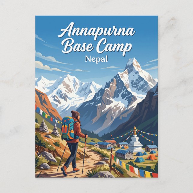 Annapurna Base Camp Nepal Postcard (Front)