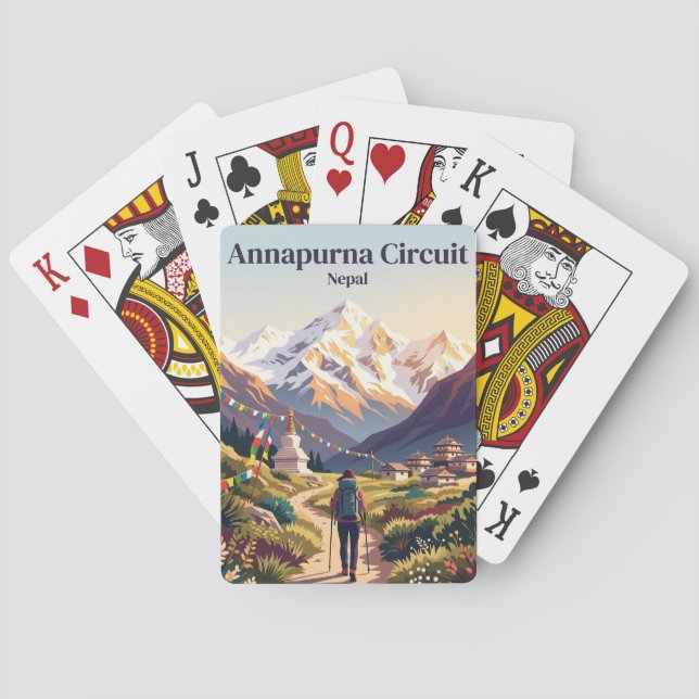 Annapurna Circuit Nepal Playing Cards (Back)