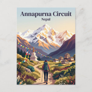 Annapurna Circuit Nepal Postcard