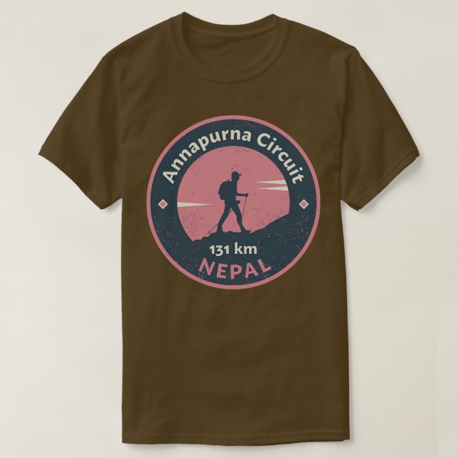 Annapurna Circuit Nepal T-Shirt (Design Front)