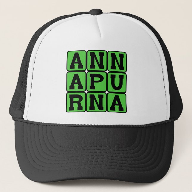 Annapurna, Mountain Range in Nepal Trucker Hat (Front)