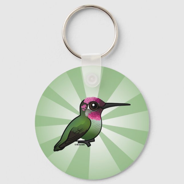 Anna's Hummingbird Key Ring (Front)